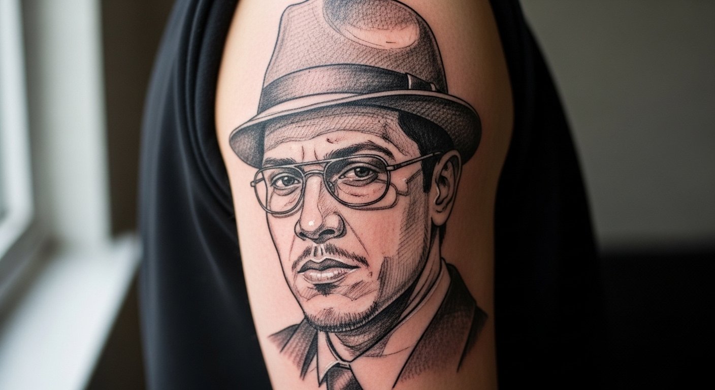 17 Sketch Style Tony Montana Tattoo Ideas for Fans
