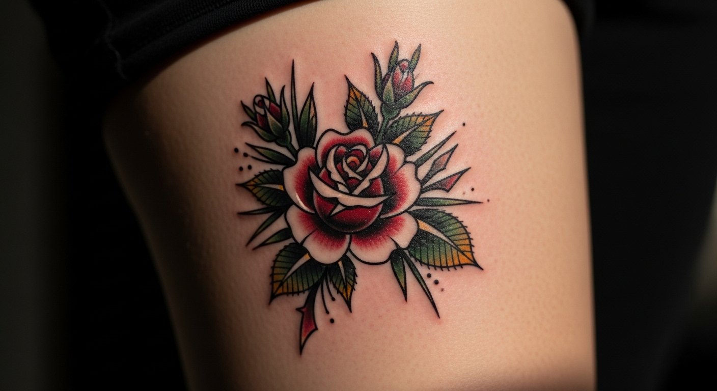 17 Pretty Small Rose Tattoo Art